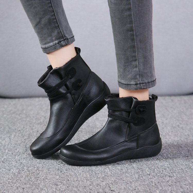 Women'S Fashion Riding Boots - Botines de Mujer Vintage con Punta