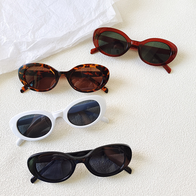 Women Fashion Glasses - Gafas de Sol Ovaladas Pequeñas Vintage