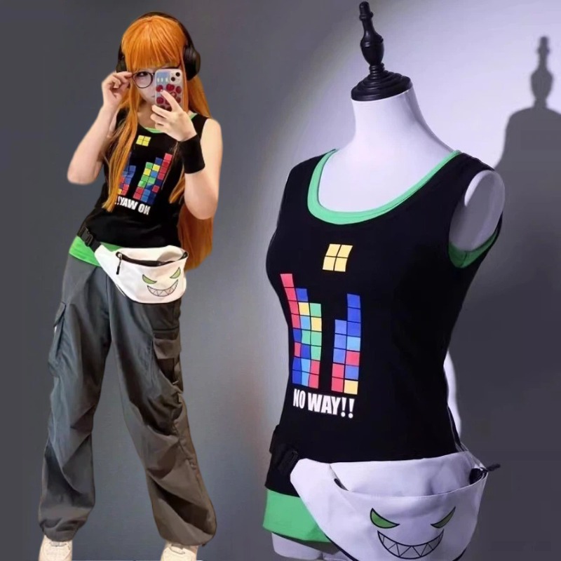 Knitted Vest Women - Disfraz de Anime Sakura Futaba, chaleco