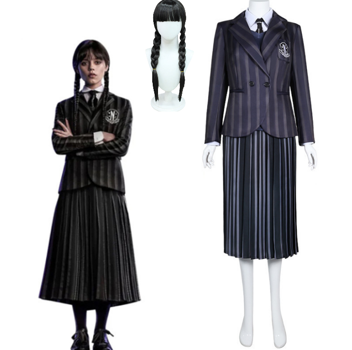 Knitted Vest Women - Disfraz de Anime Addams para mujer,