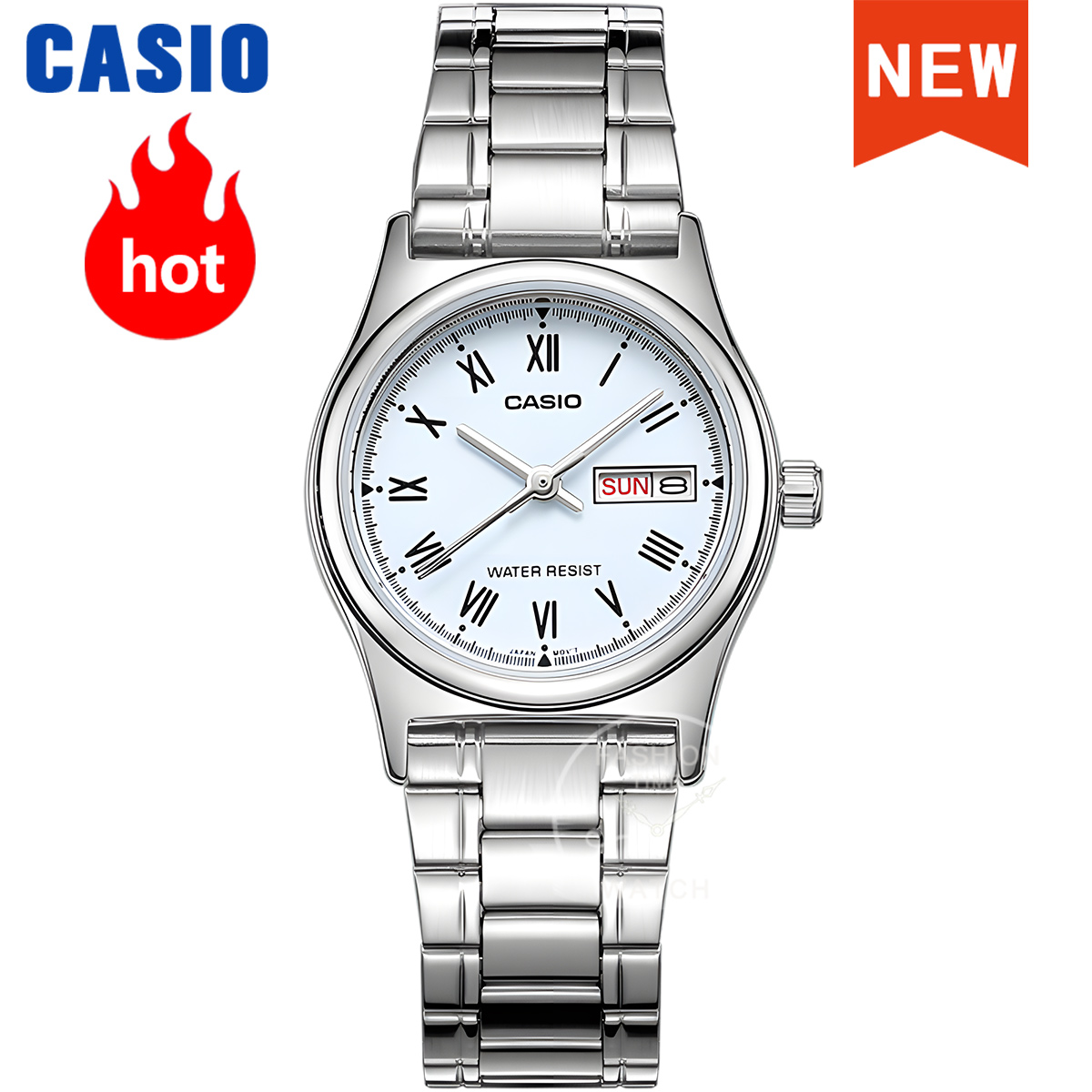 Women Fashion Zone - Reloj Casio para mujer LTP-V006D-2B, reloj