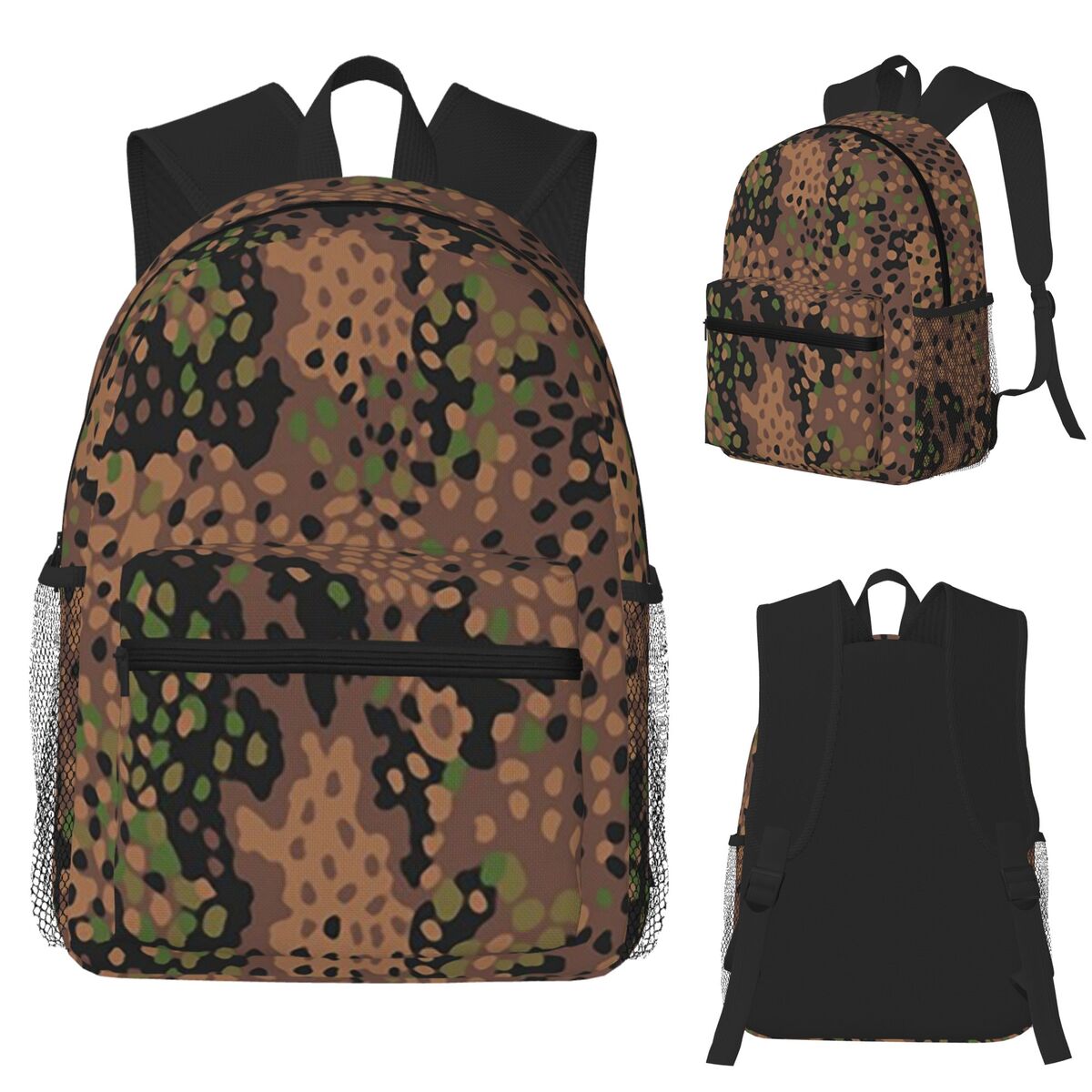 Women'S Fashion Ww2 - Mochila con estampado de camuflaje alemán
