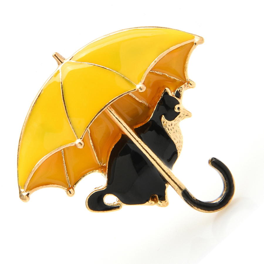 Women'S Fashion Umbrella - Broches bonitos de gato debajo del