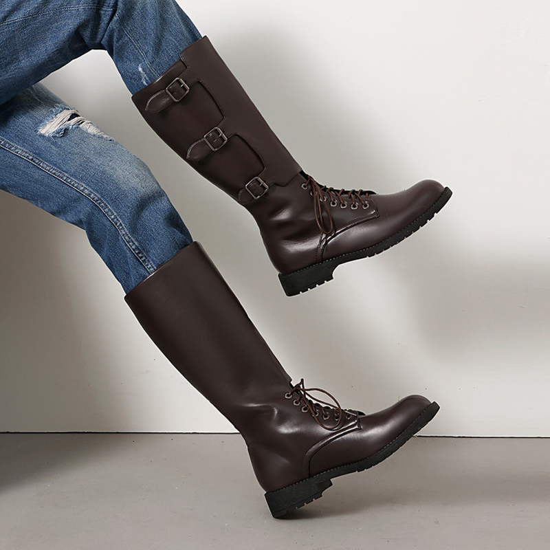 Women'S Fashion Riding Boots - Botas de moto para hombre, talla