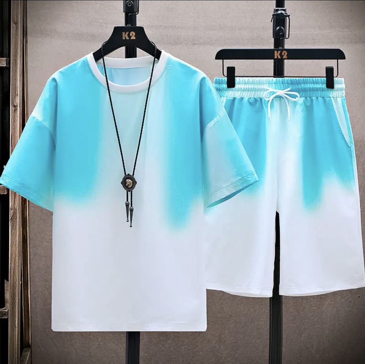 Women Fashion Style - Nuevo conjunto de seda helada para