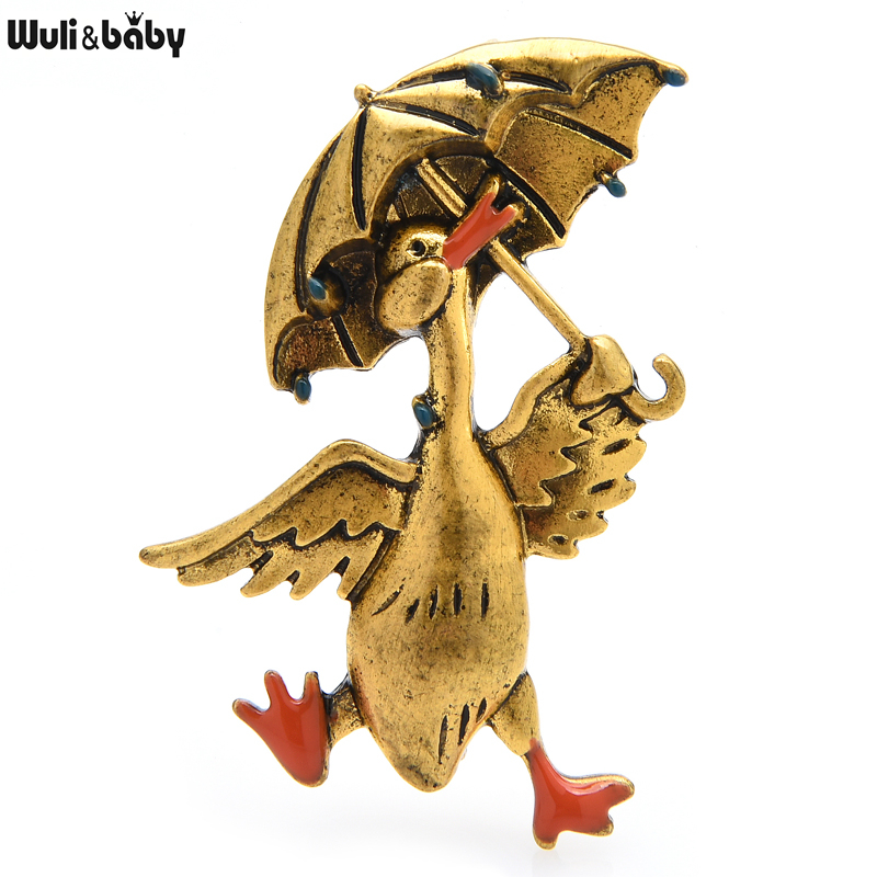 Women'S Fashion Umbrella - Wuli & baby-broches Vintage de pato