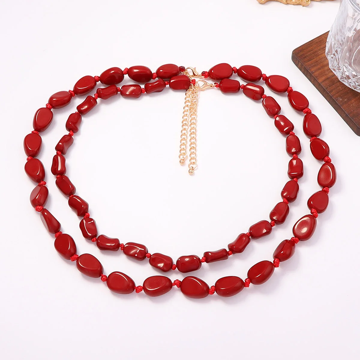 Collar de cuentas ovaladas irr - Women'S Fashion Ww2 reseña y precio