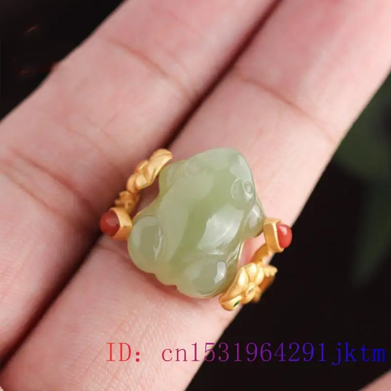 Anillos de rana de Jade verde  - Women Fashion Designers reseña y precio