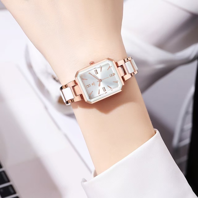Reloj cuadrado de cerámica, el - Women Fashion Zone reseña y precio