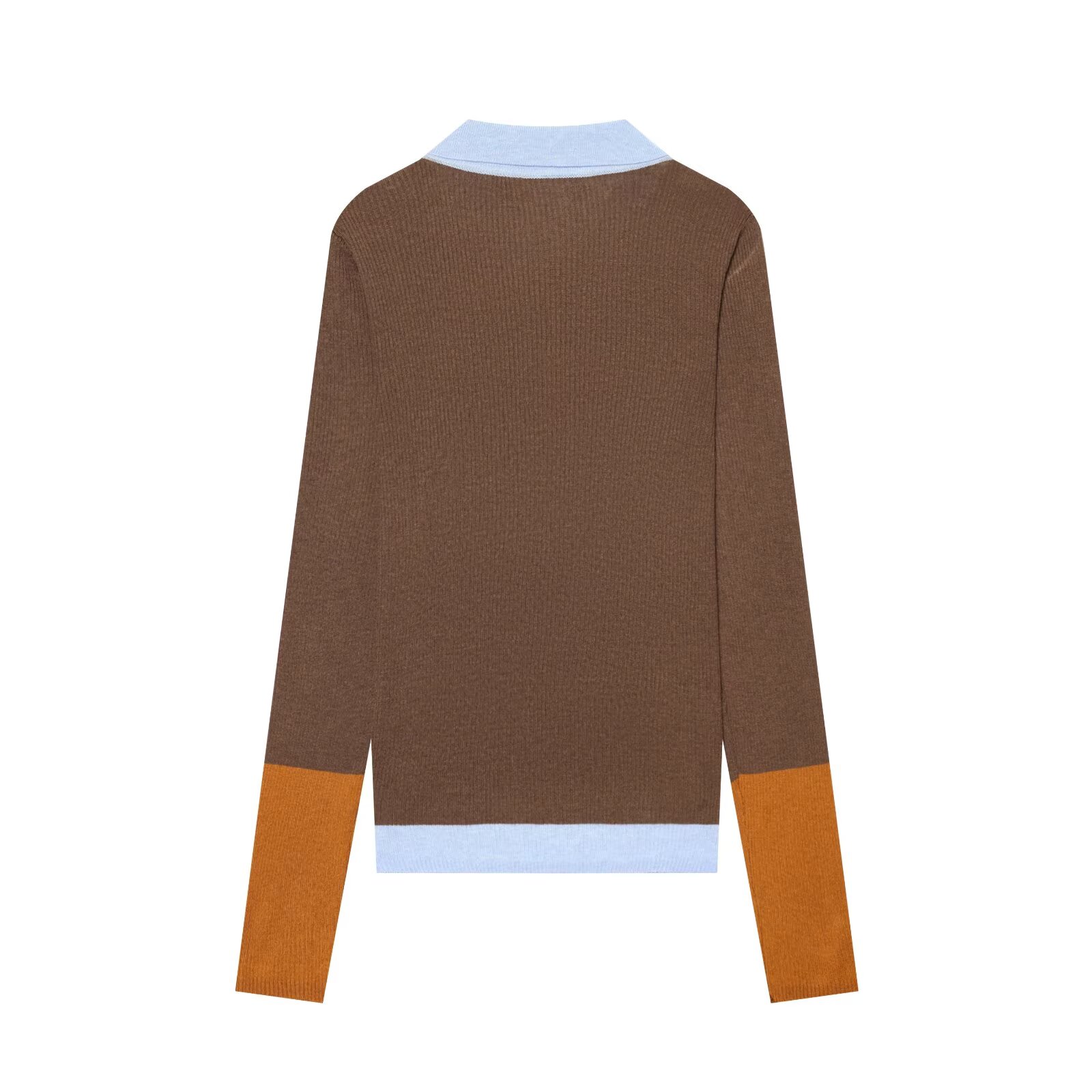 Top de punto de cuello polo co - Women Fashion Style reseña y precio
