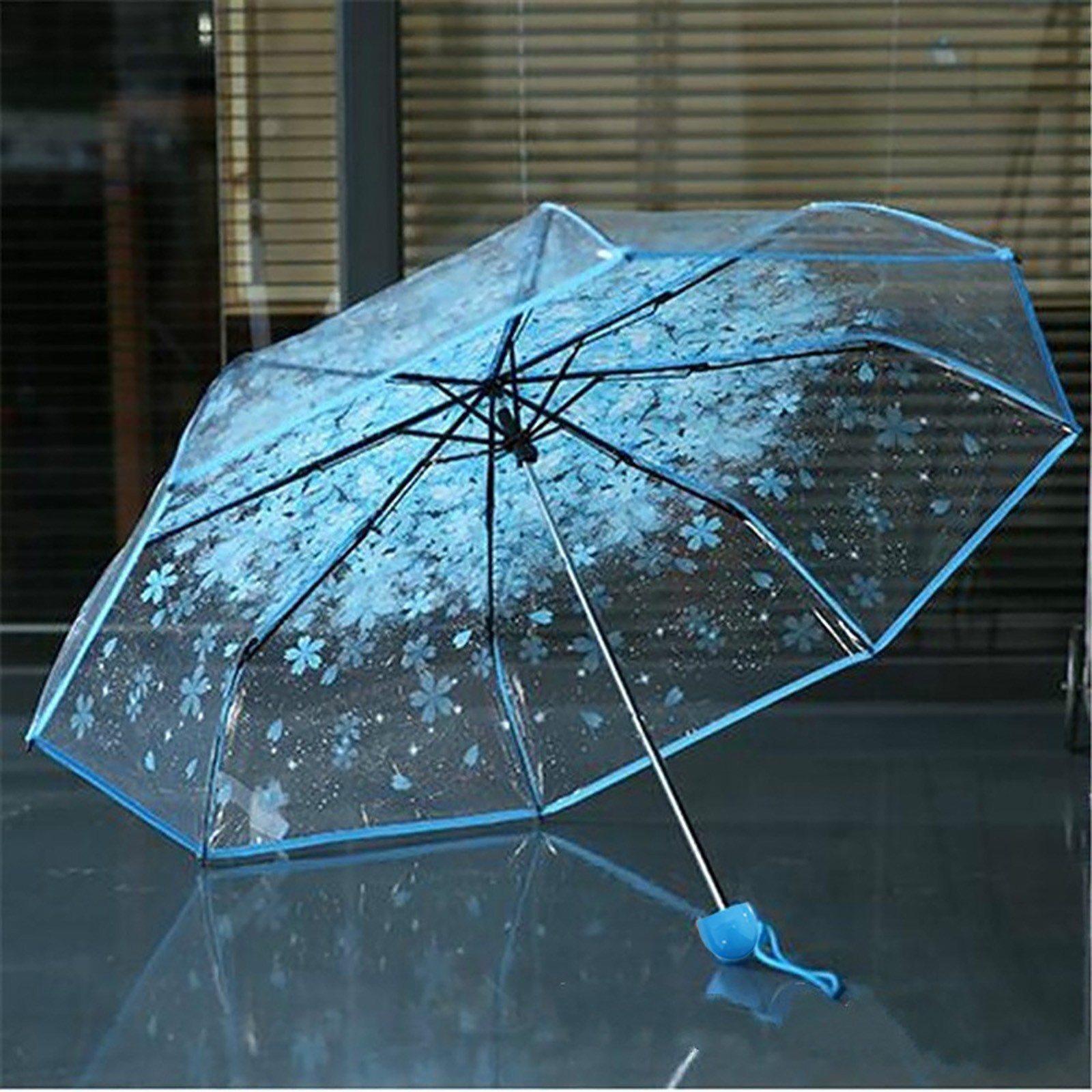 Paraguas Plegable Transparente - Women'S Fashion Umbrella reseña y precio