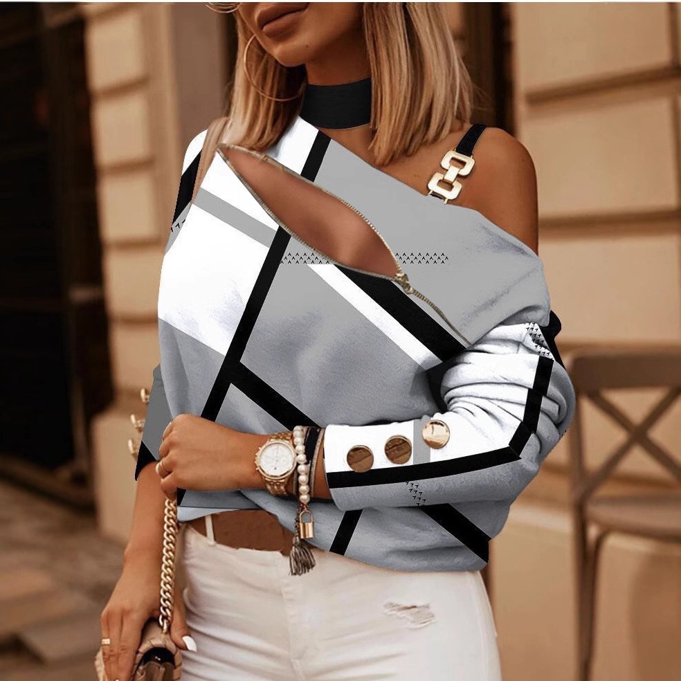 Blusa de Mujer con Hombros Des - Women Fashion Style reseña y precio