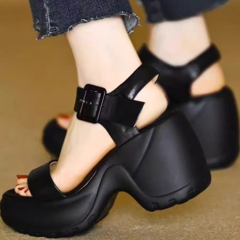 Sandalias de Plataforma con Cu - Women'S Fashion Petite reseña y precio