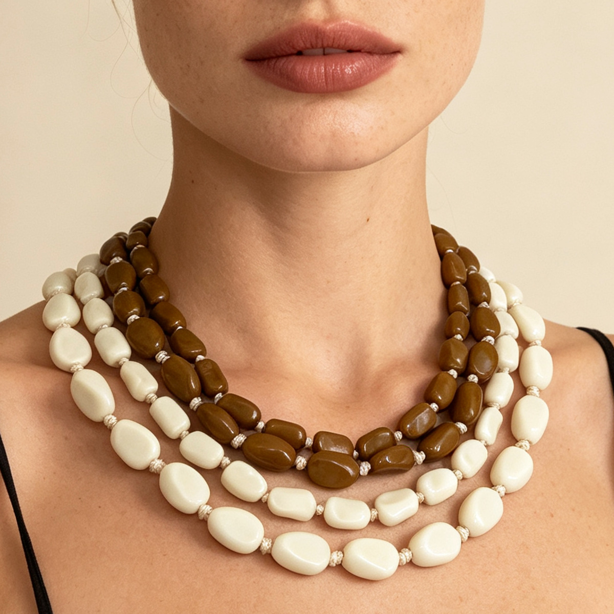 Collar de Cuentas de Doble Cap - Women'S Fashion Ww2 reseña y precio