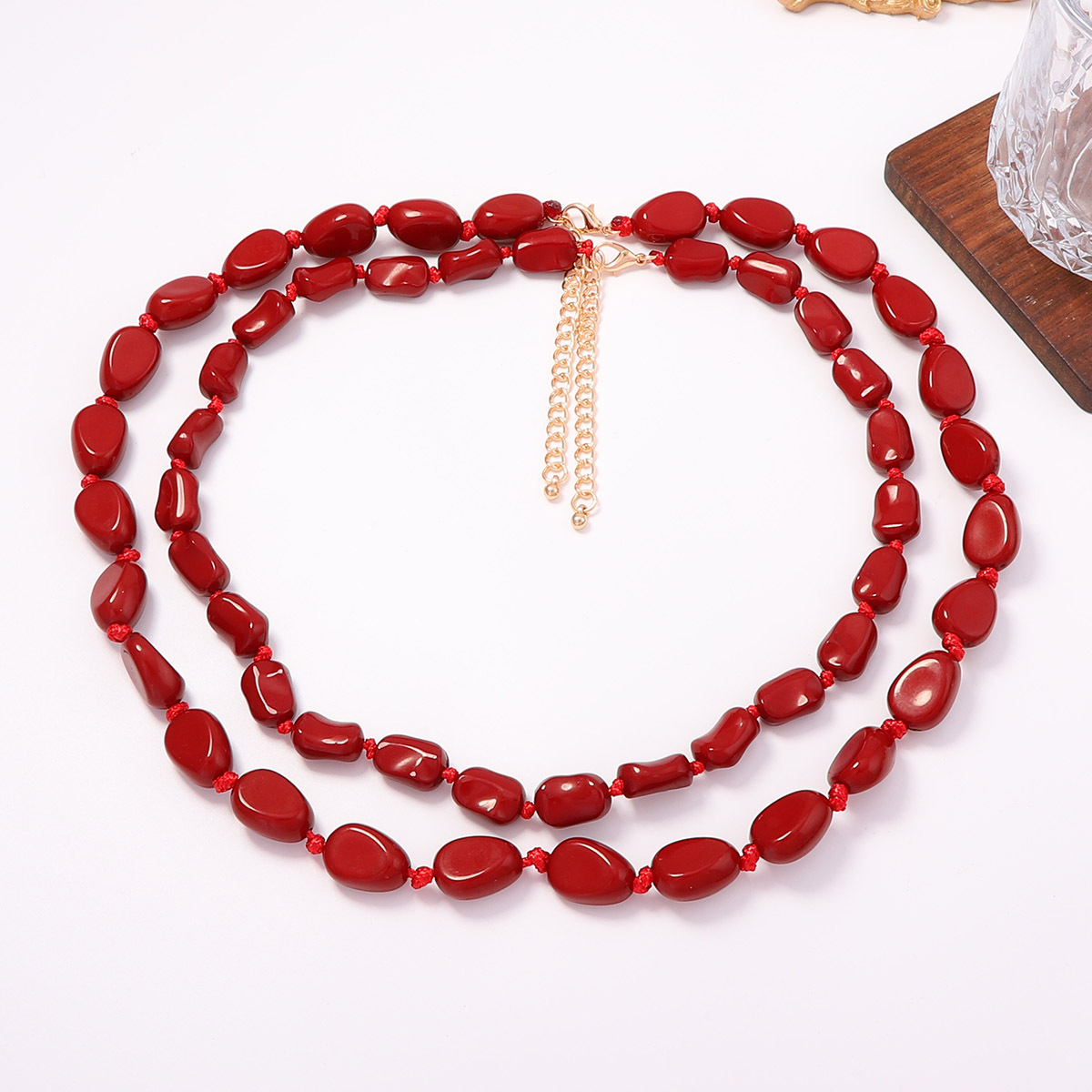 Collar de Cuentas de Doble Cap - Women'S Fashion Ww2 reseña y precio