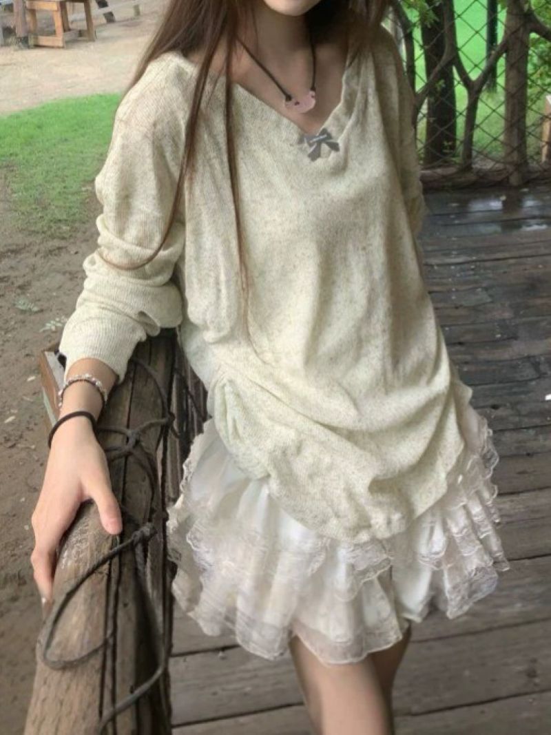 Blusa de estilo coreano con cu - Women Fashion Style reseña y precio
