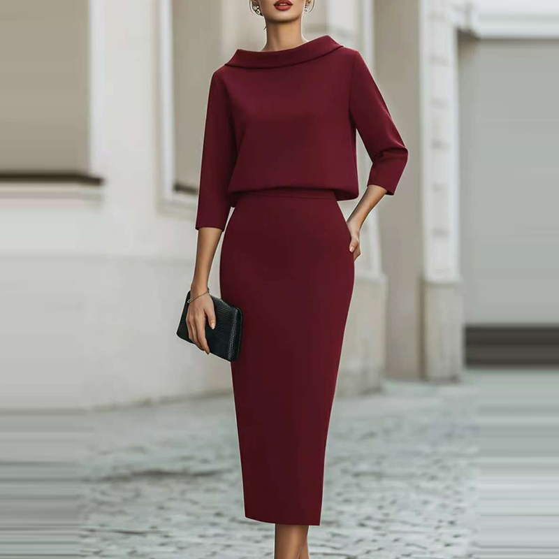 Conjunto Elegante de Falda Mid - Women'S Fashion Quarter Zip reseña y precio