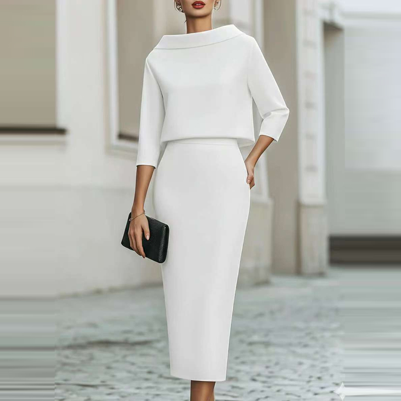 Conjunto Elegante de Falda Mid - Women'S Fashion Quarter Zip reseña y precio