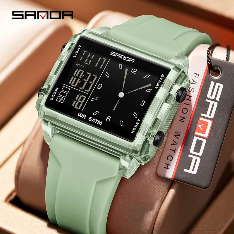 SANDA, reloj analógico electró - Women Fashion Zone reseña y precio