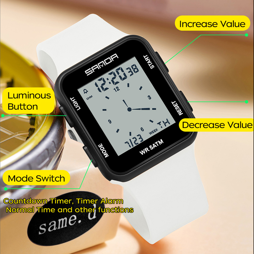 Reloj Electrónico SANDA de Mod - Women Fashion Zone reseña y precio