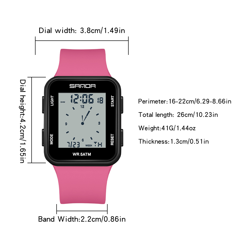 Reloj Electrónico SANDA de Mod - Women Fashion Zone reseña y precio
