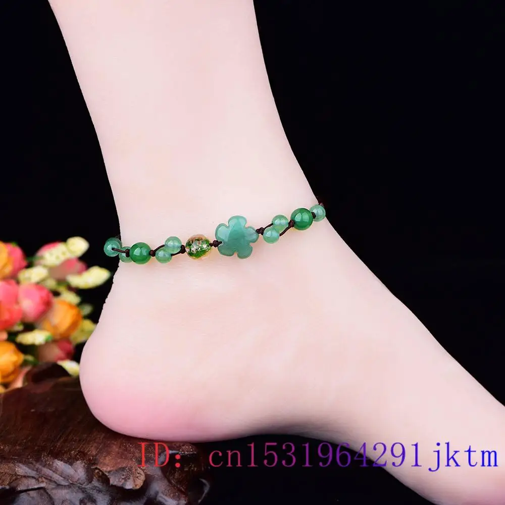 Tobilleras con flor de Jade pa - Women Fashion Designers reseña y precio