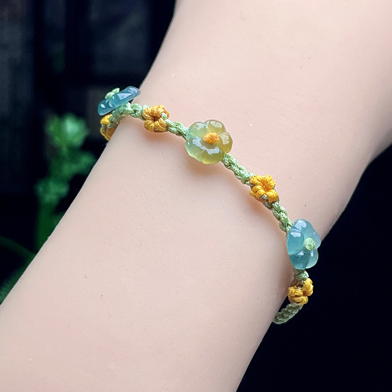 Pulsera de flores de jadeíta d - Women Fashion Designers reseña y precio