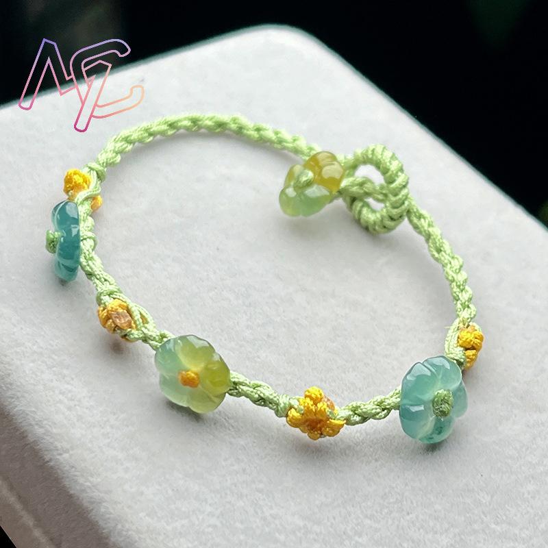Pulsera de flores de jadeíta d - Women Fashion Designers reseña y precio