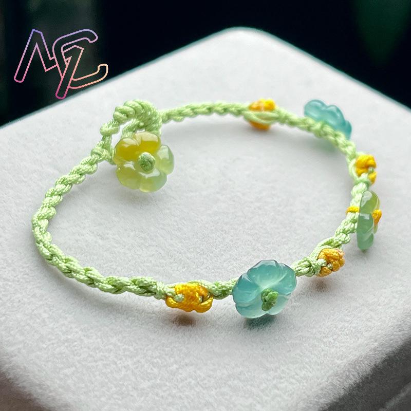 Pulsera de flores de jadeíta d - Women Fashion Designers reseña y precio
