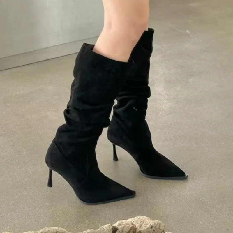 Botas de tacón fino para camin - Women'S Fashion Riding Boots reseña y precio