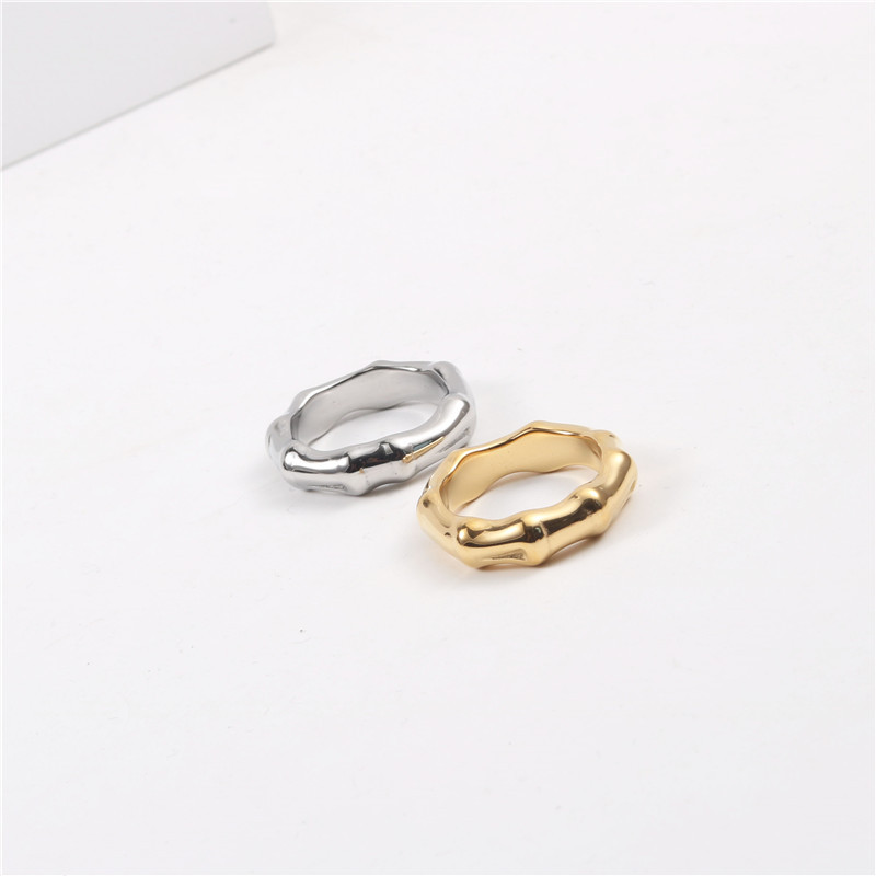 SOMMAR-Anillo de bambú chapado - Women Fashion Online Shopping reseña y precio