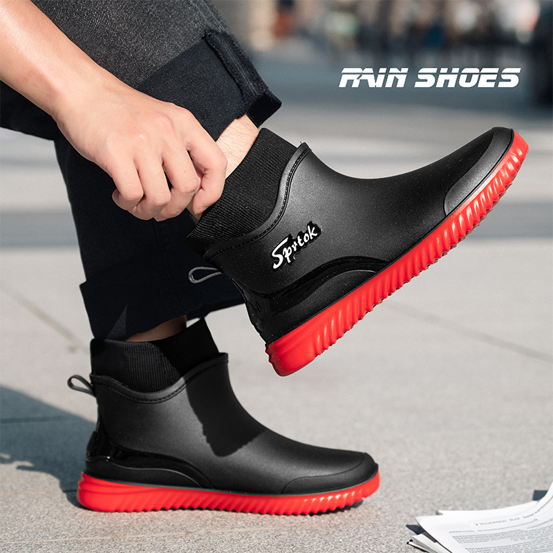 Botas de lluvia cortas para ad - Women'S Fashion Rain Boots reseña y precio