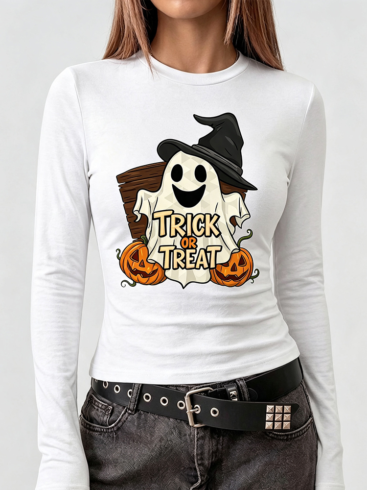 Camiseta de manga larga con es - Women Fashion Outfits reseña y precio