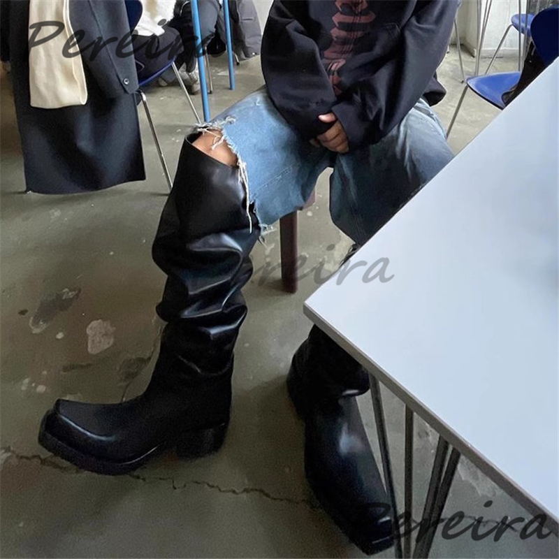 Botas por encima de la rodilla - Women'S Fashion Riding Boots reseña y precio