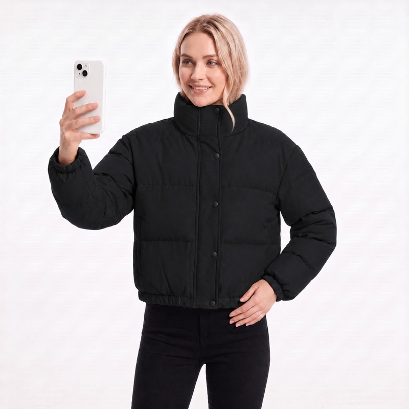 Chaqueta Acolchada Corta con C - Women'S Fashion Petite reseña y precio